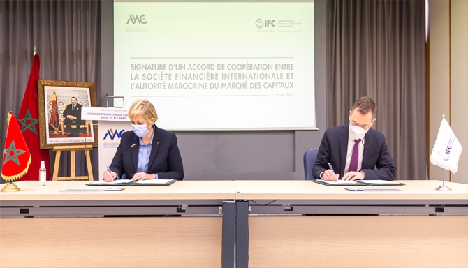 إتفاقية تعاون بين الهيئة المغربية لسوق الرساميل ومؤسسة (IFC) لدعم تنمية سوق مستدامة للرساميل بالمغرب