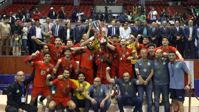 المغرب يتوج بطلاً للبطولة العربية لكرة اليد