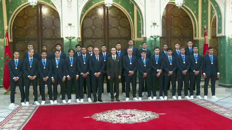 ولي العهد الأمير مولاي الحسن يترأس حفلا ملكيا على شرف منتخب الشباب